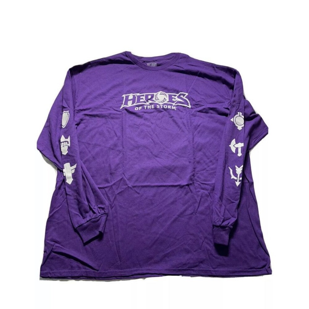 Heroes of the Storm Purple Long Sleeve Shirt Size 3XL
